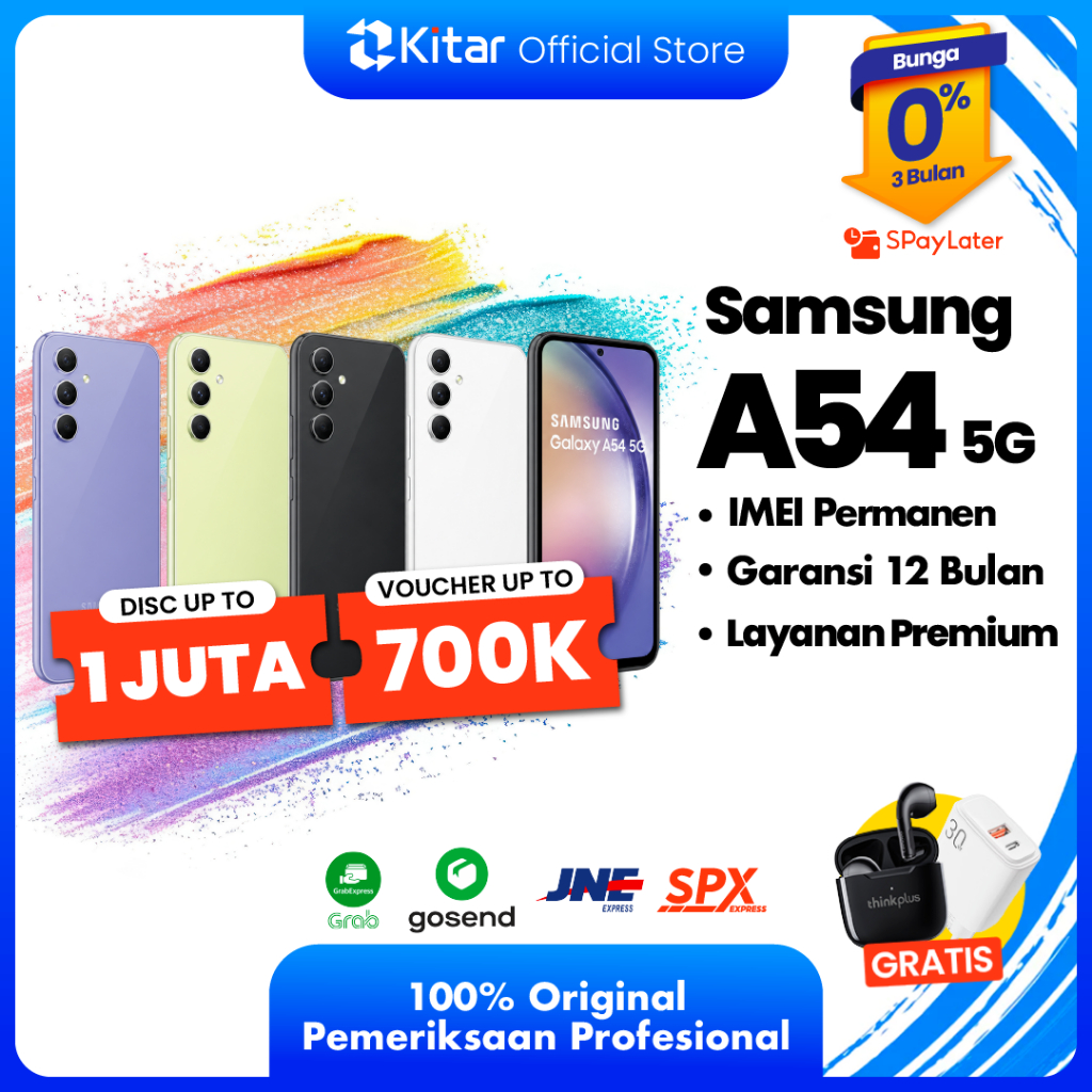 Samsung A54 5G Second Resmi ex SEIN BC Beacukai IMEI Permanen 100% Original FULLSET 8 128GB 8 256GB