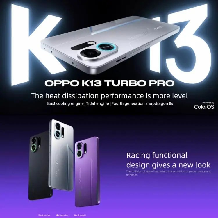 K13 Turbo Pro 5G 6,8''AMOLED 144HZ Snapdragon 8s Gen 4 7000mAh 80W - Gambar 2