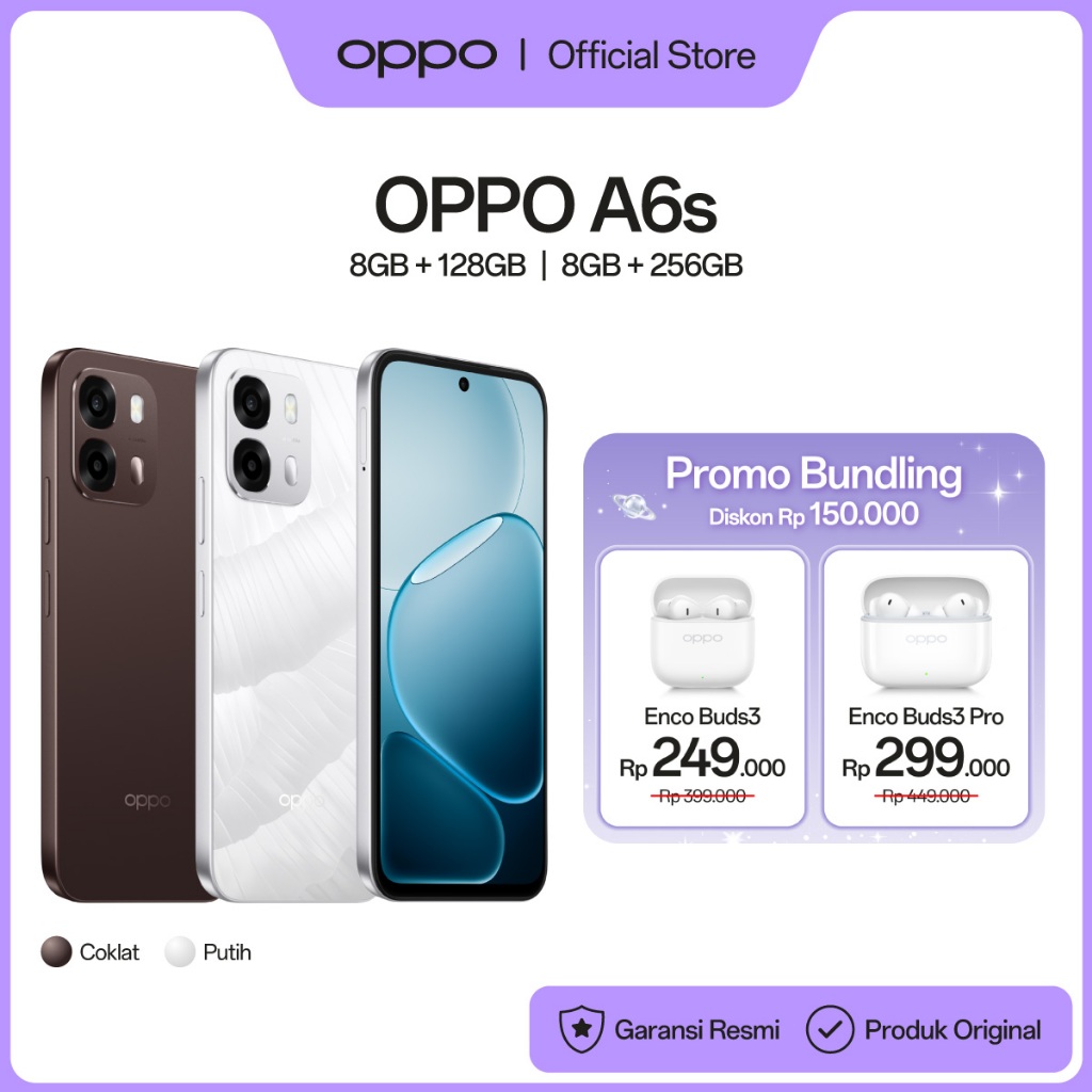[BARU] OPPO A6s 8GB+128GB/256GB [7000mAh Large Battery, 80W SUPERVOOC Flash Charge, Underwater Photography IP69] - Gambar 3