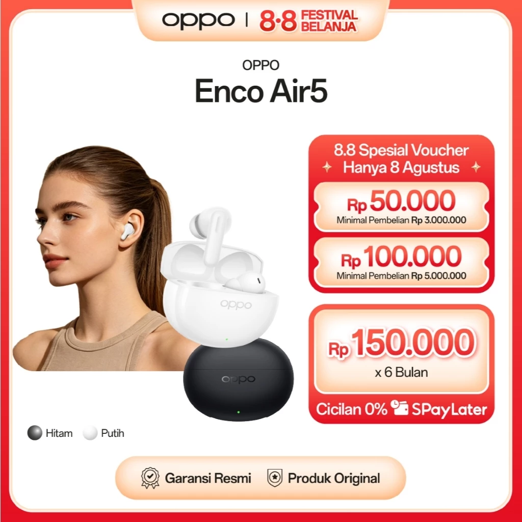 [NEW] OPPO Enco Air5 [Adaptive Noise Cancellation, Dynamic Bass Driver, up to 54H Battery Life]