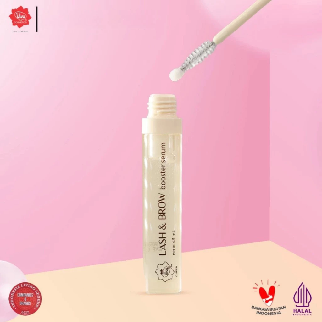 Viva Queen Lash & Brow Booster Serum With Biomimetic Peptide/ Distributor Cream Ori - Gambar 3