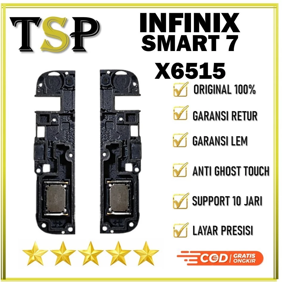 BUZZER INFINIX SMART 7 / X65153 FULLSET ORI / LOUD SPEAKER / SPEAKER BAWAH ORIGINAL 100%