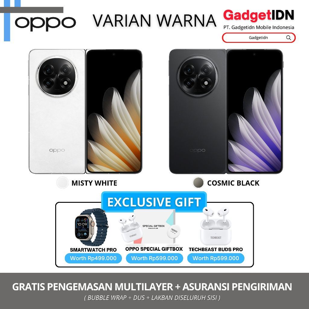 OPPO Find N5 5G 16/512GB ( +12GB EXTENDED RAM ) Garansi Resmi OPPO - Gambar 3