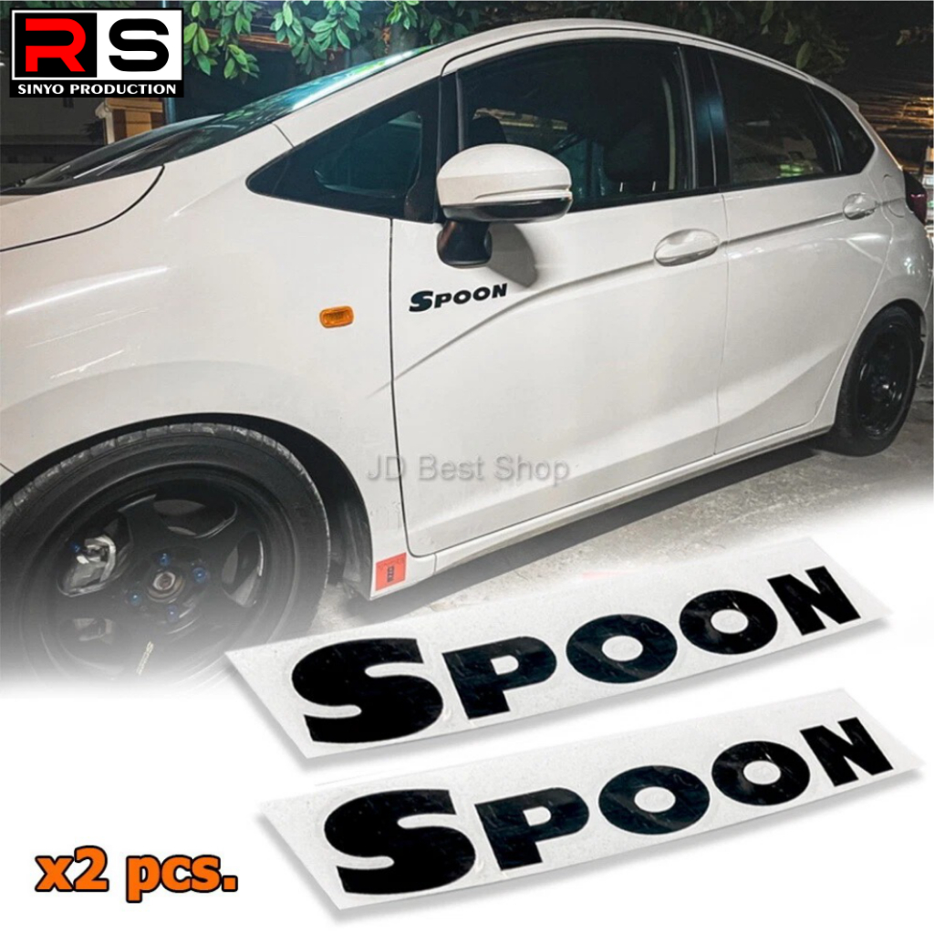 JDM Style Spoon Sport Sticker For Honda Racing All Models Vinyl Dicut ...