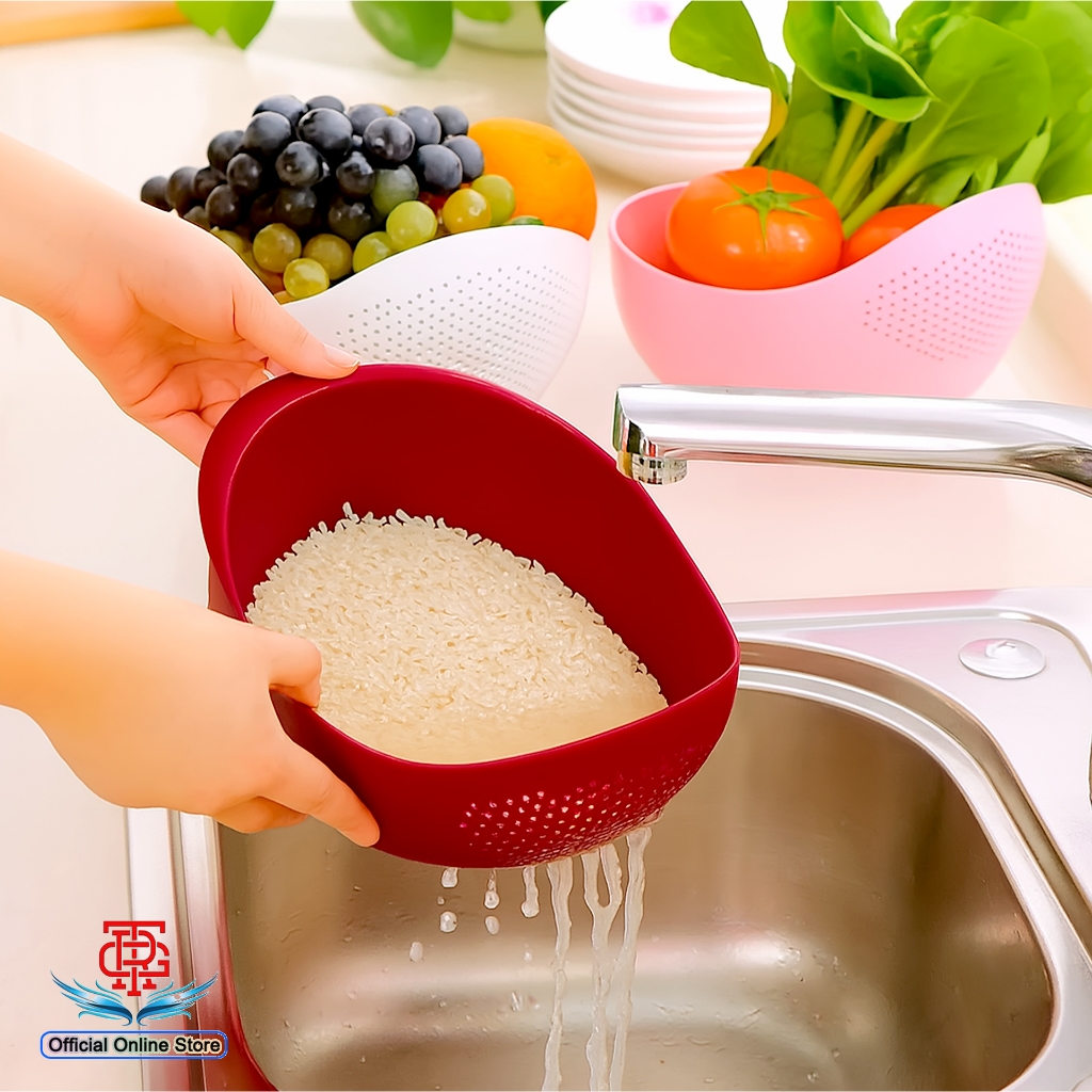 Rice Strainer, Basket, Drain Basin, Drain, Vegetable and Fruit Washing ...