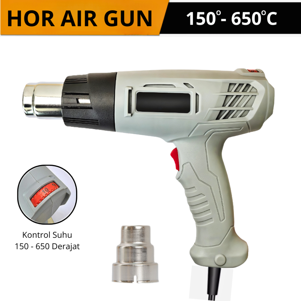 MESIN Heat Air Gun Industrial PVC Sticker Heater Machine Heat Blower ...