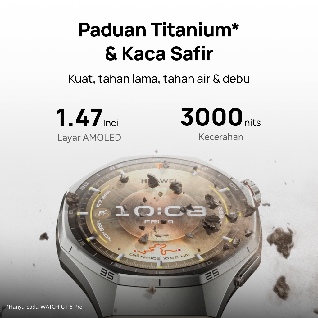 [8.8 s/d 20%*] WATCH GT 6 Series Smartwatch l Golf & Diving* l Running & Cycling l 21-Day Battery Life* / ECG* - Gambar 4
