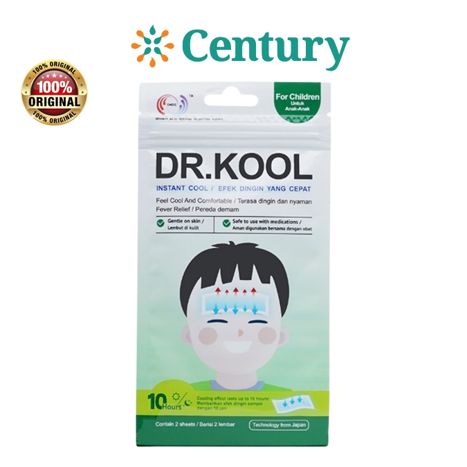 DR.KOOL FEVER FOR CHILDREN 1 LEMBAR / PENURUN PANAS / KOMPRES DEMAM - Gambar 2