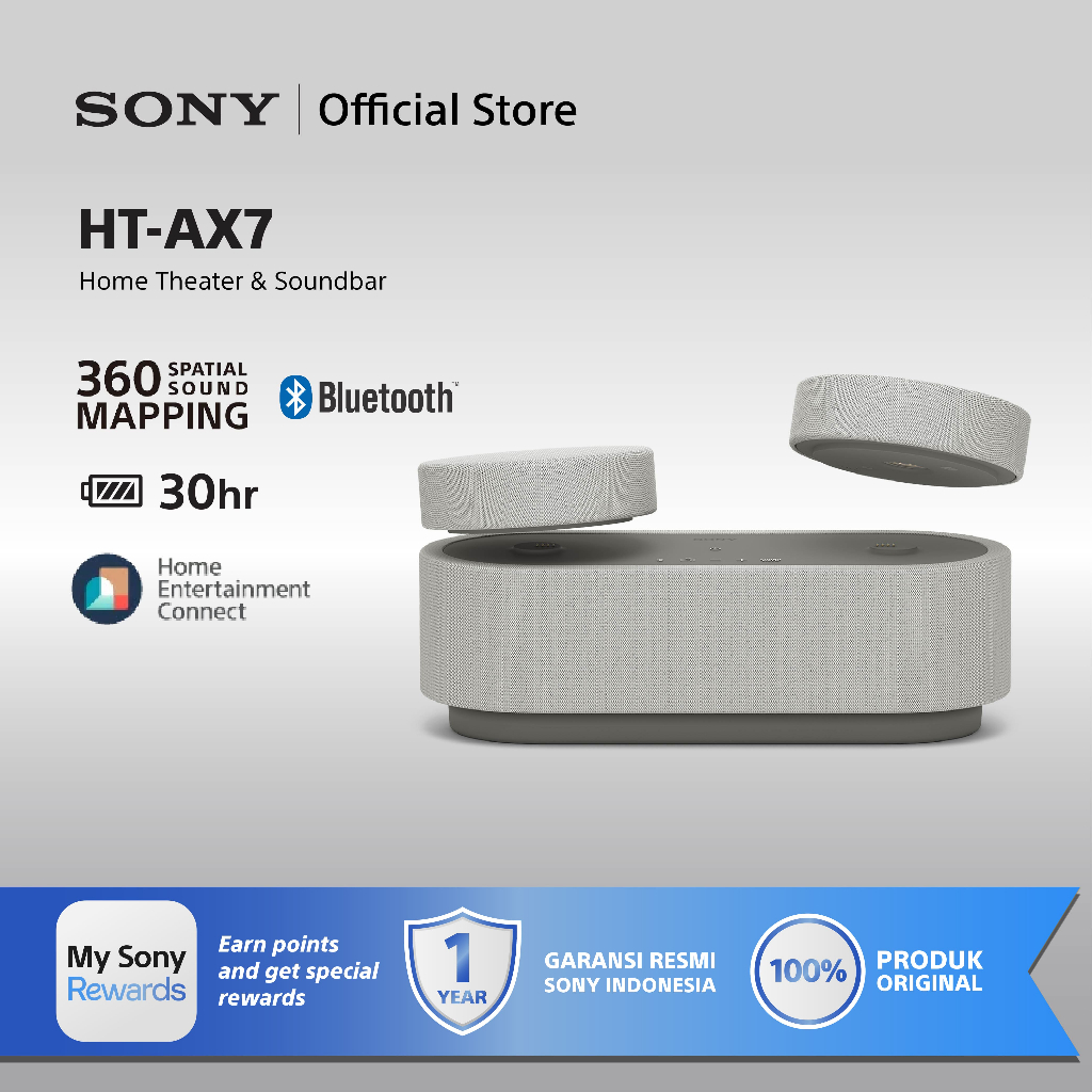 SONY HT-AX7 Home Theater Hometheater Home Theater Portable 360 Spatial Sound Mapping