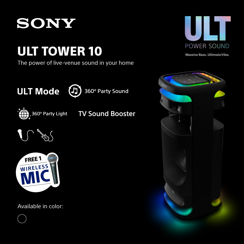 SONY ULT TOWER 10 Karaoke Party Speaker / SRS-ULT1000