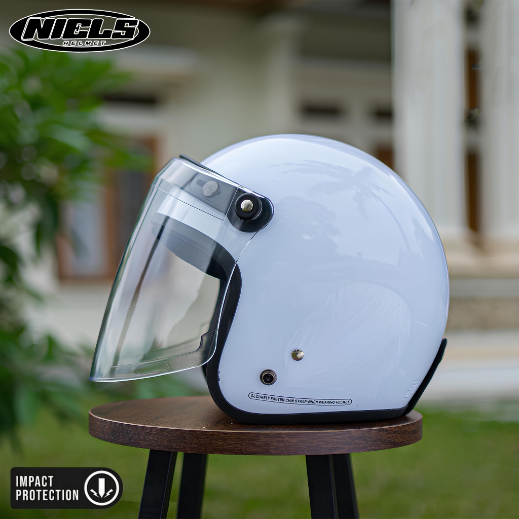 NIELS Kaca Visor Helm Bogo Venom Smoke / Clear - Gambar 4
