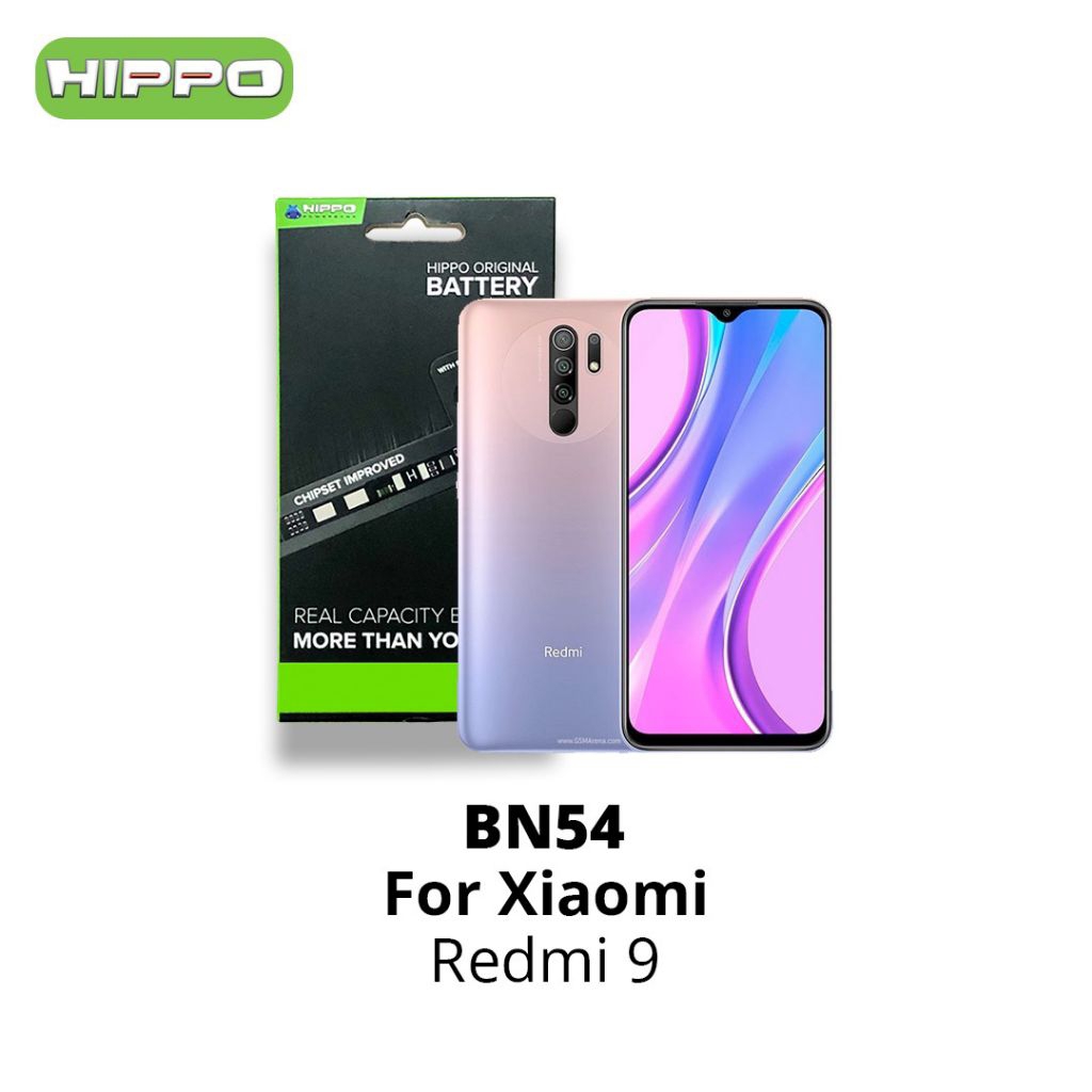 Hippo Baterai Baterry 100% ORI Baterai Xiaomi Redmi Note 9 BN54 5020MAH Original Batere Premium Batu Batre Batrai Handphone Garansi Resmi.