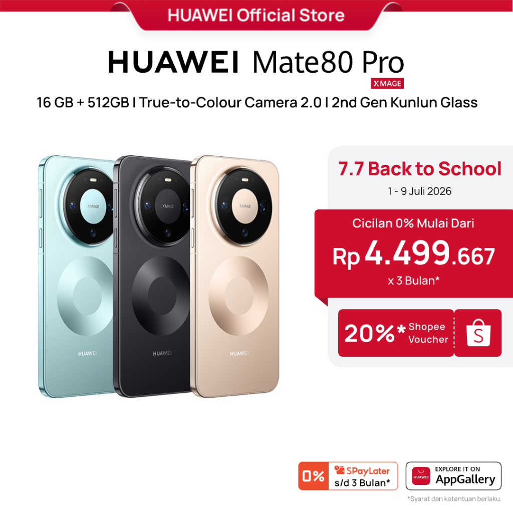 7.7 Voucher s d 20% HUAWEI Mate 80 Pro Smartphone 16+512G True-to-Colour Camera 2.0 2nd Gen Kunlun Glass Smart AI 100W