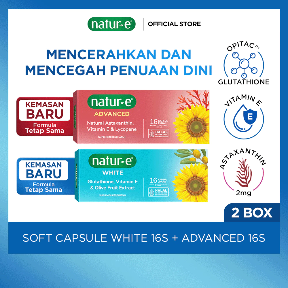 Natur-E Paket White Soft Capsule 16s + Advanced Sofcapsule 16s