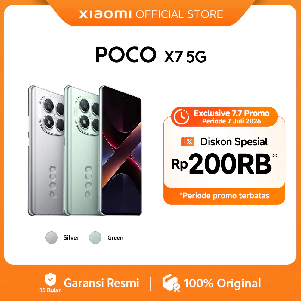 POCO X7 5G / Dimensity 7300-Ultra / CrystalRes 1.5K 120Hz AMOLED curved display / 50MP main camera with OIS [Official Store]