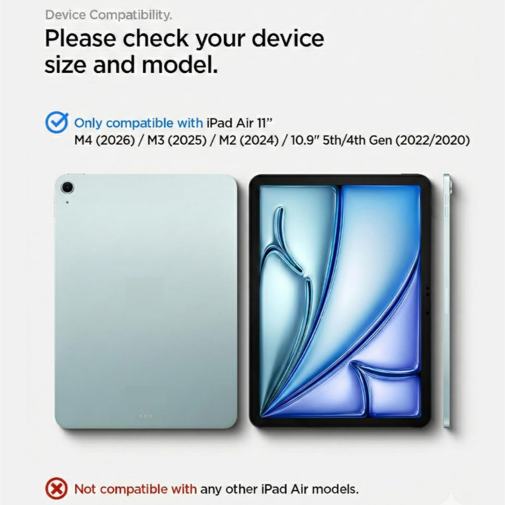 SPIGEN Case for iPad Air 11 inch M4 M3 M2 2026 2025 2024 Spigen Urban Fit Stand Flip Slim Anti-Shock Smart Casing - Gambar 2