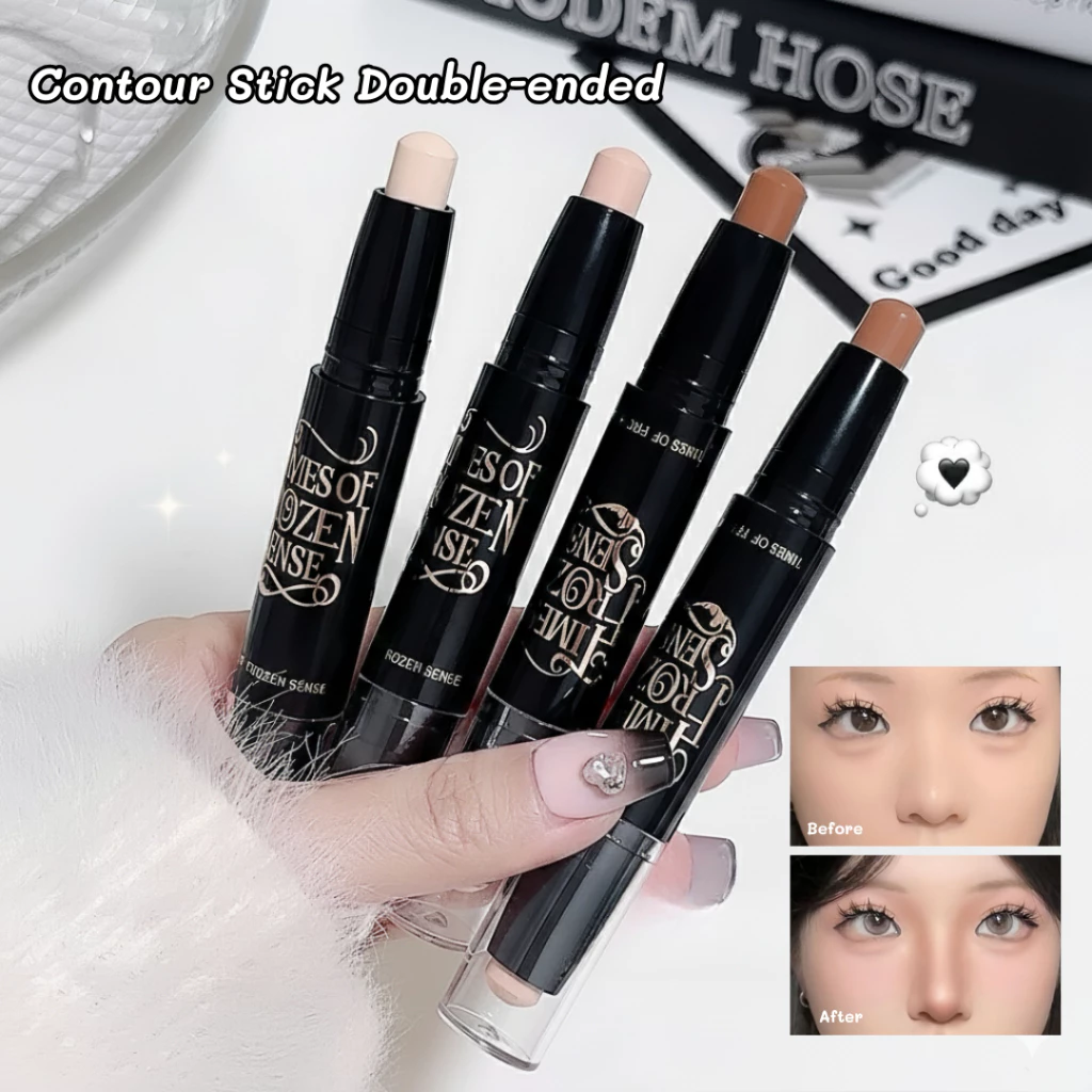 Contour Stick Double Ended 2 in 1 Highlight Contour Shading Hidung Waterproof Tahan Lama Wajah Murah 105 9128 - Gambar 2