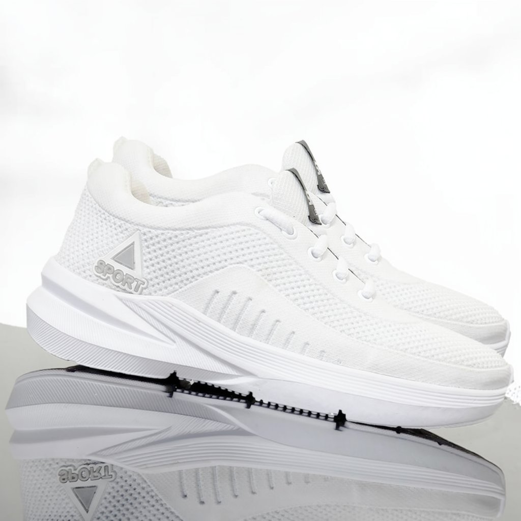 Sepatu Pria Sneakers Olahraga Ringan New Sport Unisex Sekolah Hitam Running Size 36-43 Bisa COD - Gambar 4