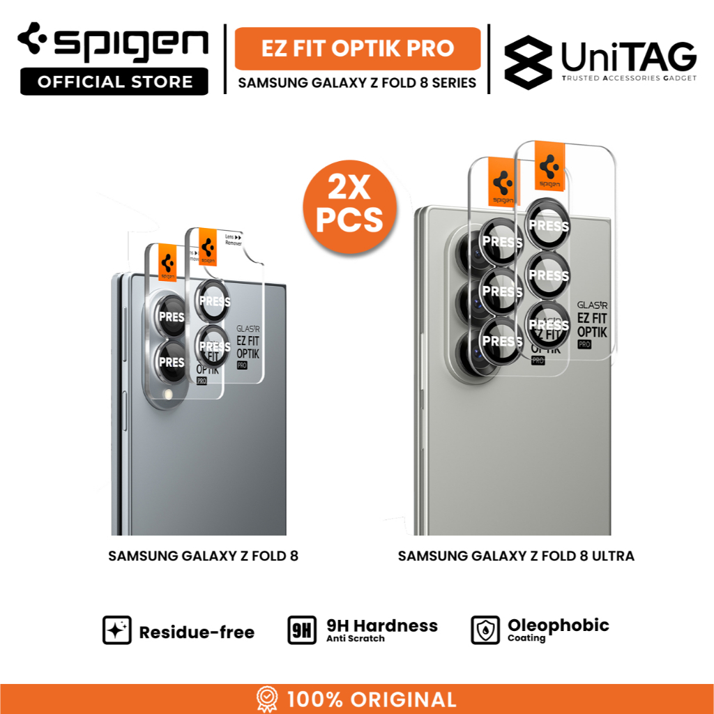 SPIGEN Camera Lens Protector Samsung Galaxy Z Fold 8 Ultra 7 GlastR EZ Fit Optik Pro HD Black Anti Gores Scratch Kamera