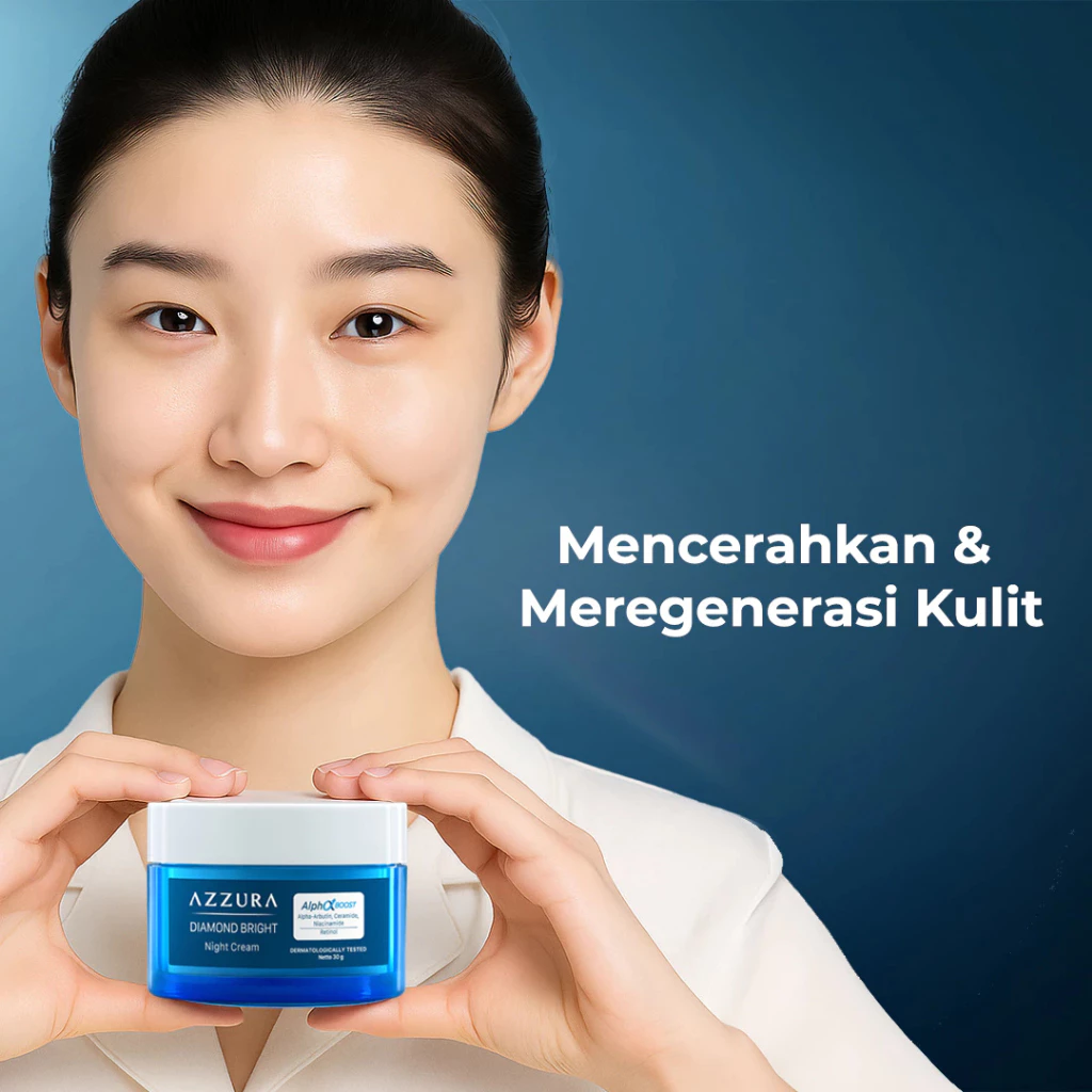 AZZURA Diamond Bright Night Cream -Day Cream Series 30Gr - Gambar 2