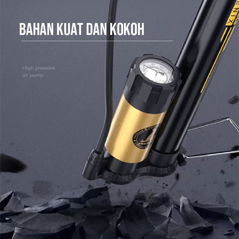 Pompa Angin Sepeda Motor 160 Tekanan Tinggi Portable Tahan Lama - Gambar 3