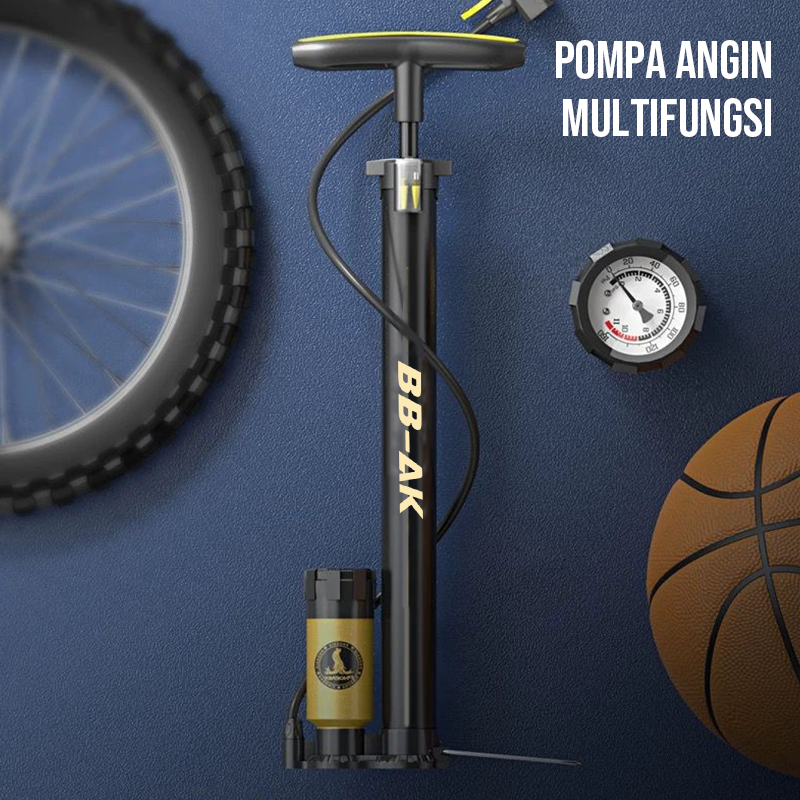 Pompa Angin Portable 160 PSI Multifungsi Mobil Motor Sepeda Barometer Non-Barometer - Gambar 2