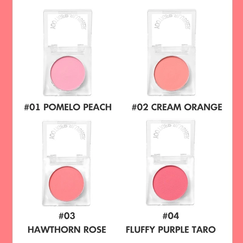GROSIR 12 Pcs Blush On Palette 4 Color Matte Mencerahkan Tahan Lama Waterproof Daily Makeup 267 8110 - Gambar 4