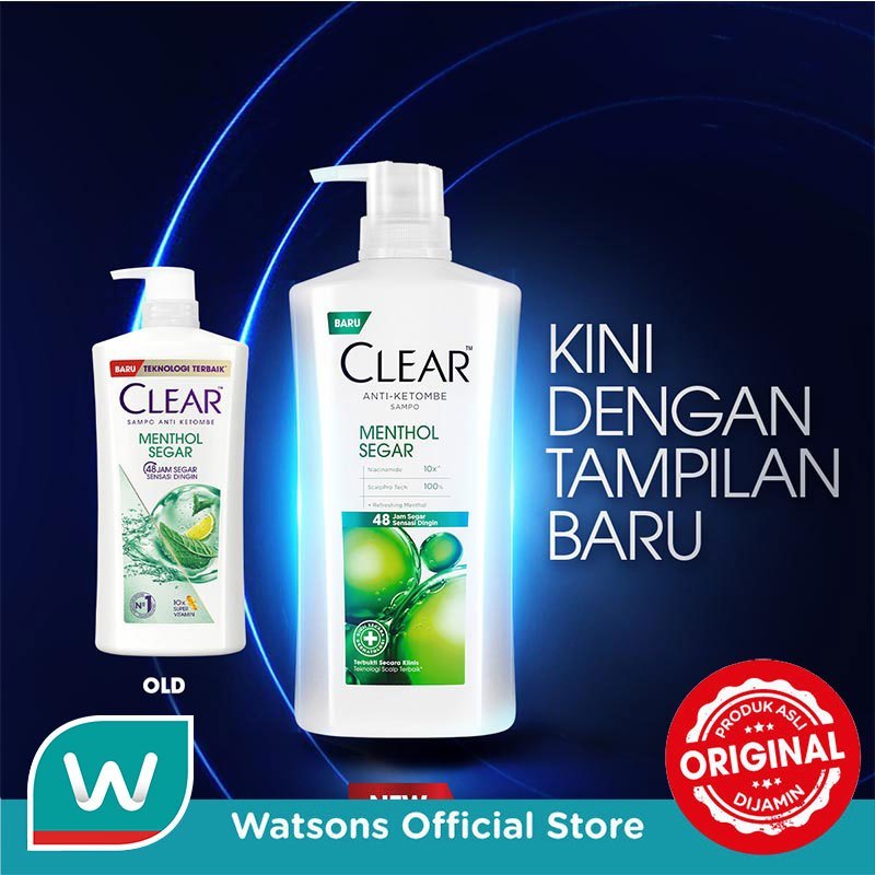 Clear Shampoo Anti Ketombe Menthol Segar 850ml - Gambar 2