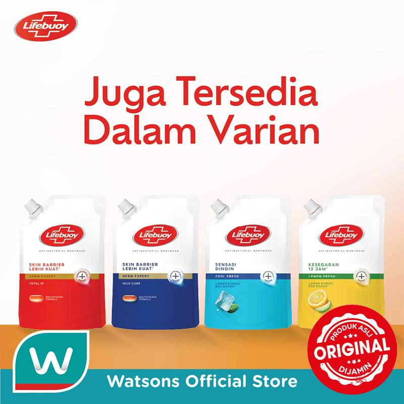 Lifebuoy Sabun Mandi Cair Anti Bacterial Body Wash Lemon Fresh 380g - Gambar 4