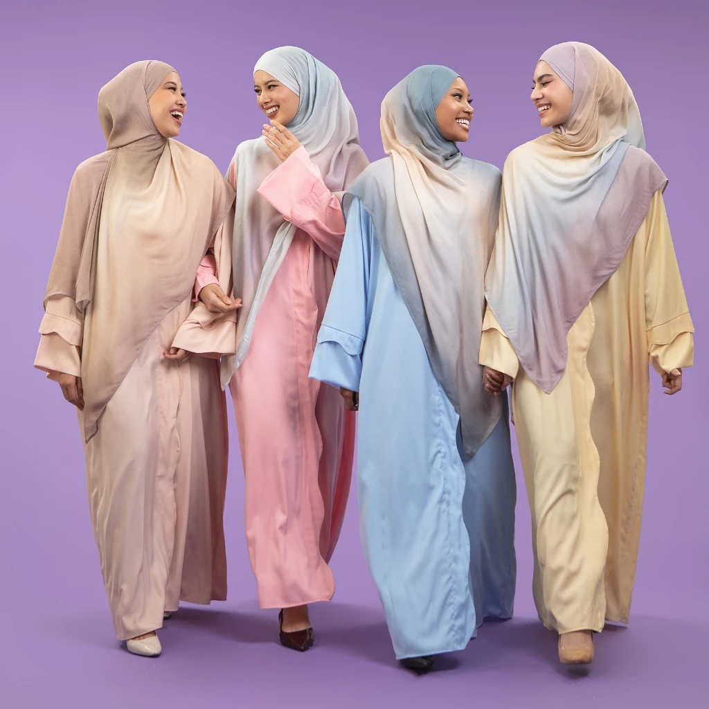 Lozy Hijab - Viscose Gradient Bandana Shawl (Pashban Pashmina Bandana Bahan Viscose Gradasi Motif dan Polos) - Gambar 4
