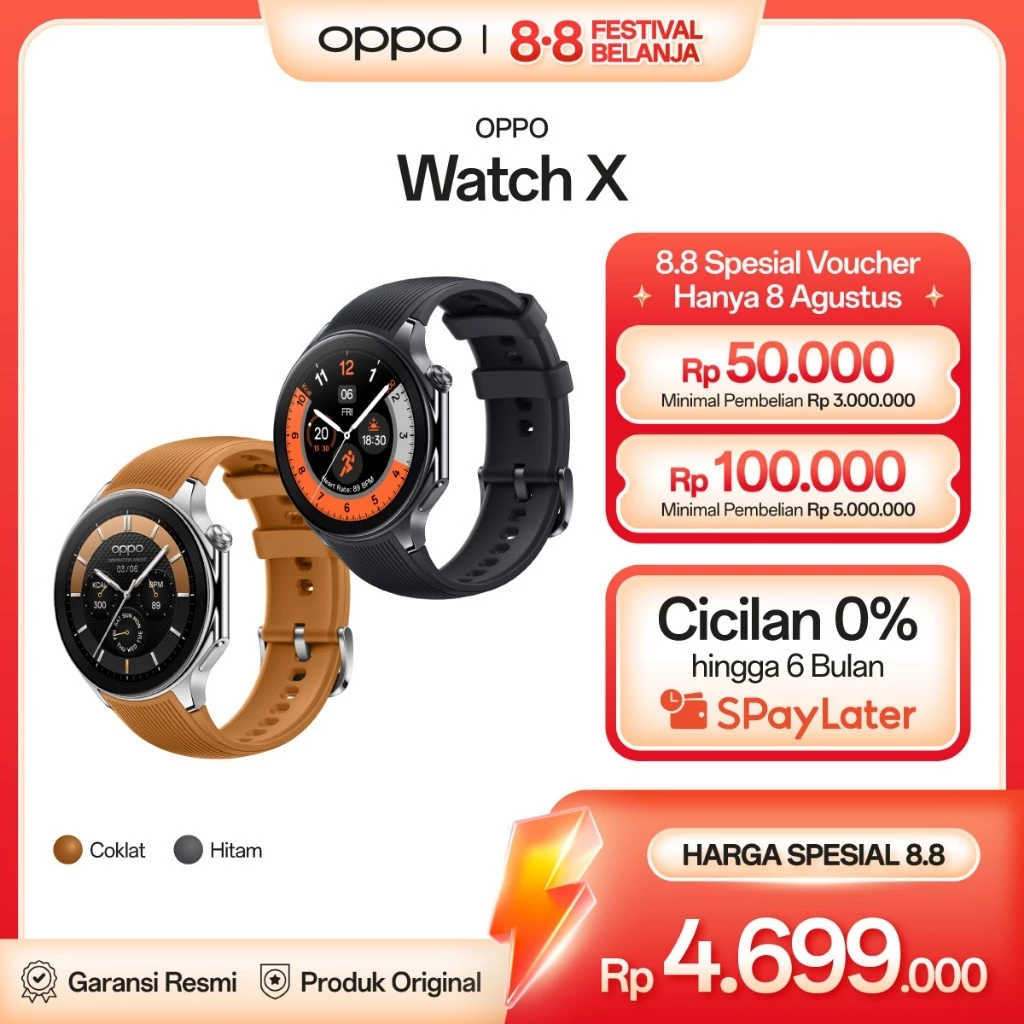 OPPO Watch X [Snapdragon W5, 100-hour battery life, Sapphire Crystal Glass Military Grade Quality, Wear OS 4 by Google]