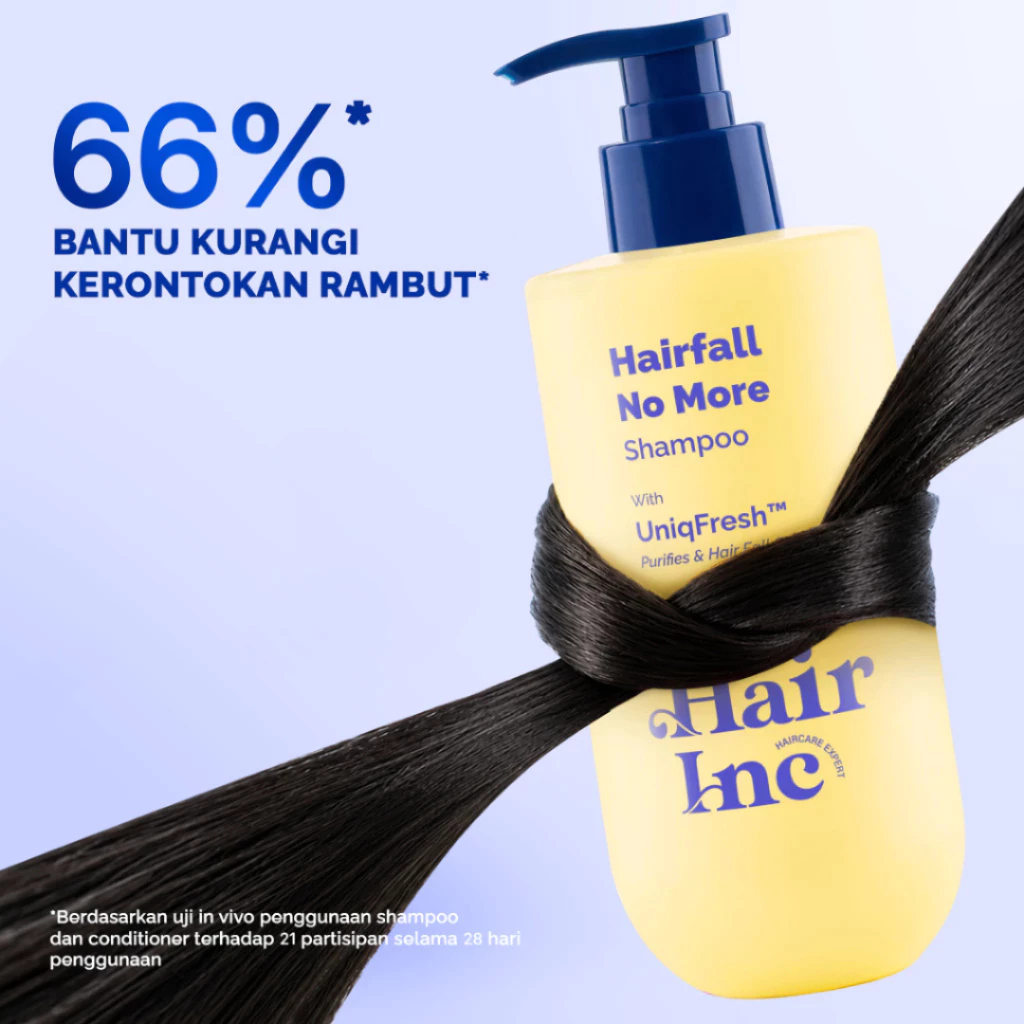 Hair Inc Haircare Expert Hair Fall No More Shampo 320mL / Distributor Cream Ori - Gambar 3
