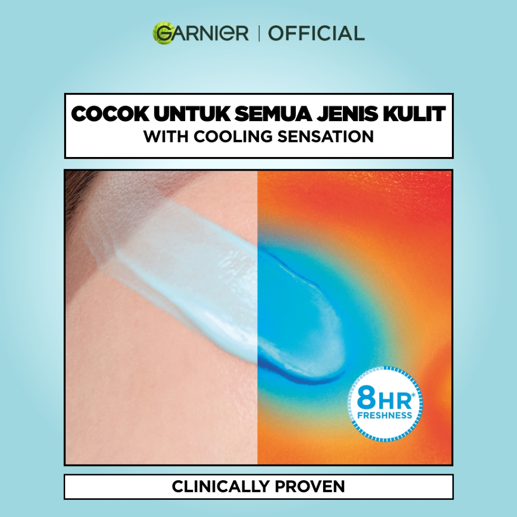 GARNIER Super UV Cooling Watergel Sunscreen SPF 50+ PA++++ Vitamin C Skincare - 30ml Sunscreen dengan sensasi dingin sunscreen spf 50 pa ++++ - Gambar 4
