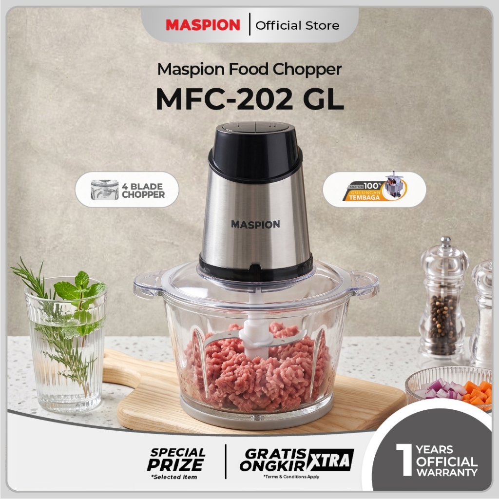 Maspion Food Chopper Penghalus Makanan 2 Liter MFC-202 GL