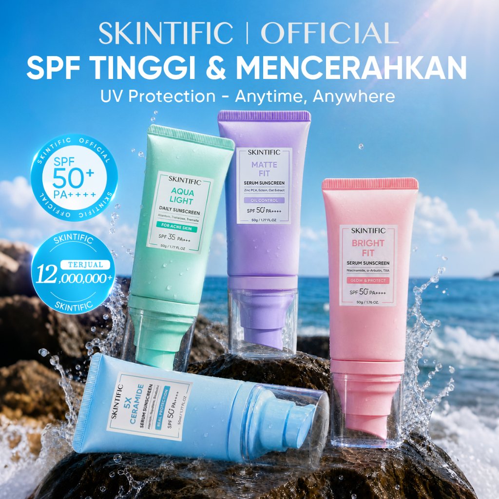 Skintific UV Shield SPF50+ Acne Oil Control Matte Bright Fit