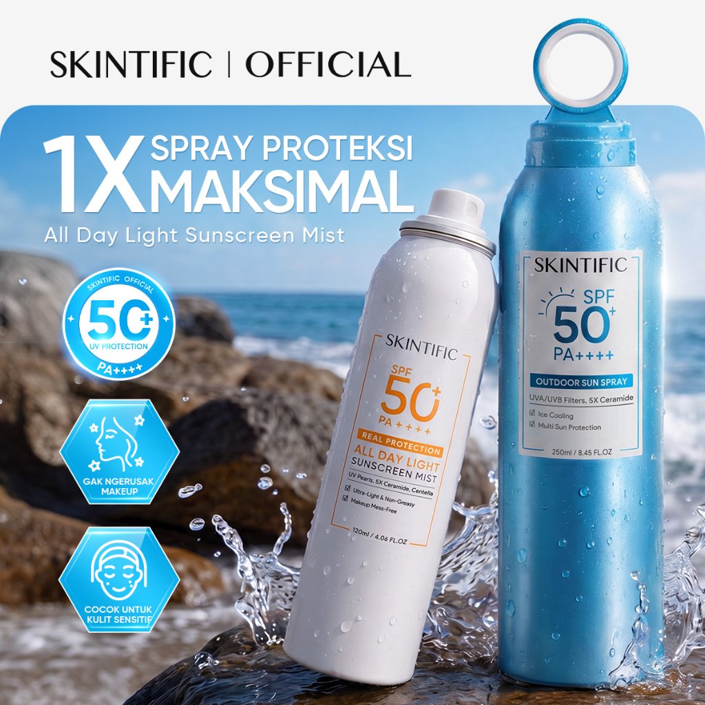 Skintific Sunscreen Mist SPF 50+ For All Skin Types