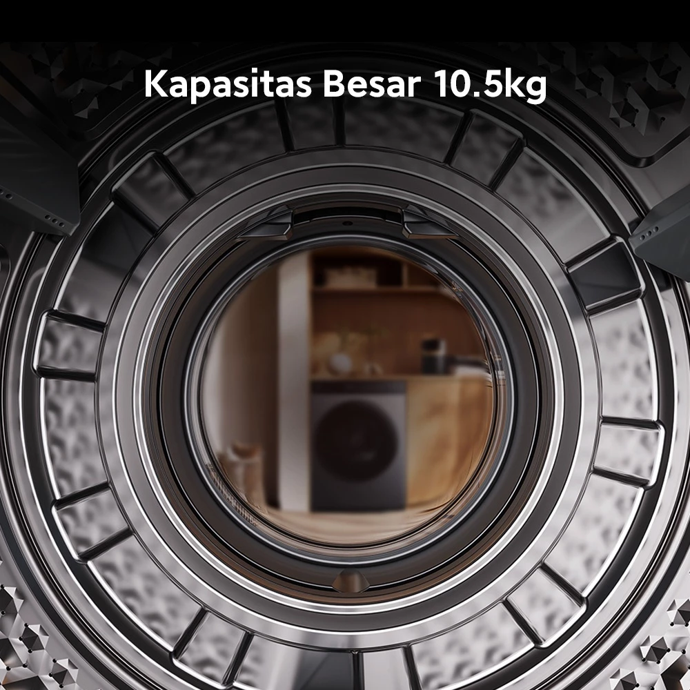 [Unit Only] Xiaomi Mijia Mesin Cuci Front Load Washer Dryer 10.5kg / Steam Wash / Direct Drive Motor / Smart Control / WD105MJA10ID [Official Store] - Gambar 2