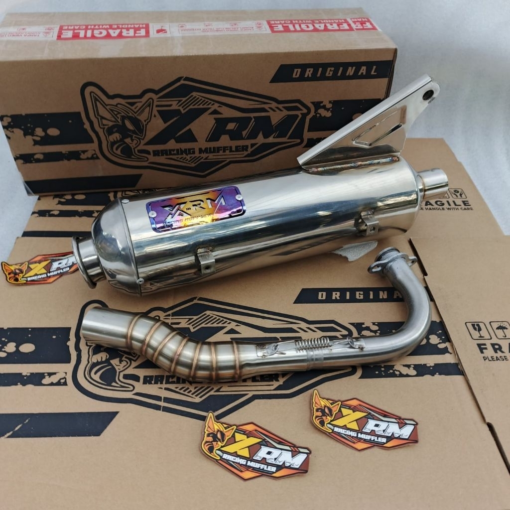 Original Xrm Racing Standard Exhaust Kenochi Nozzle Vario 150 Beat ...