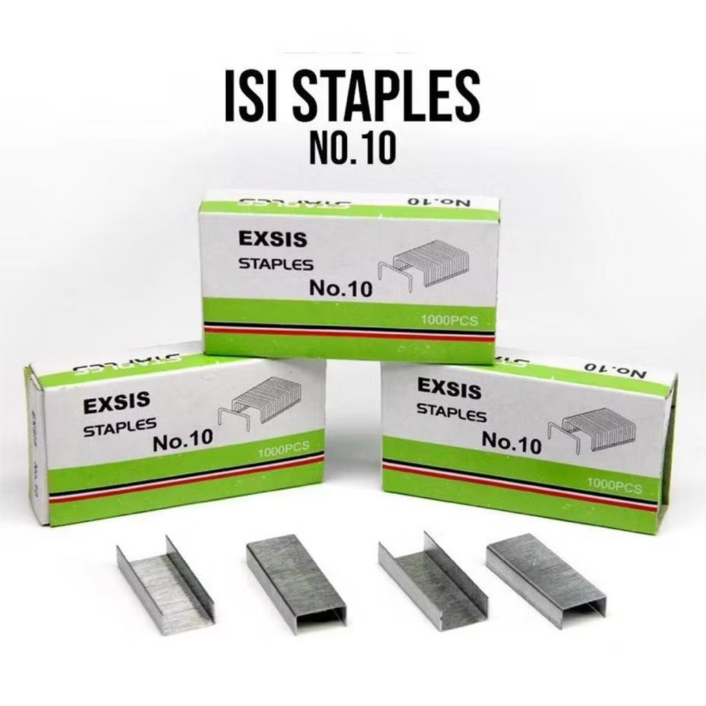Isi Stapler GreatWall No.10 da Exis No.10 Isi Staples - Gambar 2