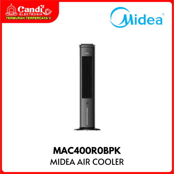 MIDEA Air Cooler Kapasitas Tangki 4 Liter Tower Fan MAC400R0BPK