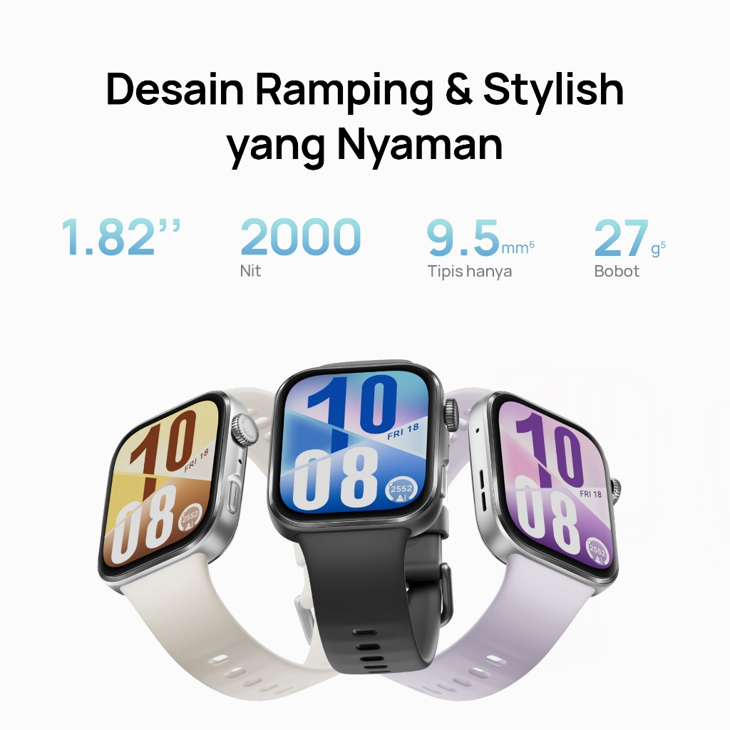 [8.8 s/d 20%*] HUAWEI WATCH FIT 4 Series / Stylish Design / GPS / 10-Day Battery Life* / Sports Tracking / Health Management - Gambar 4