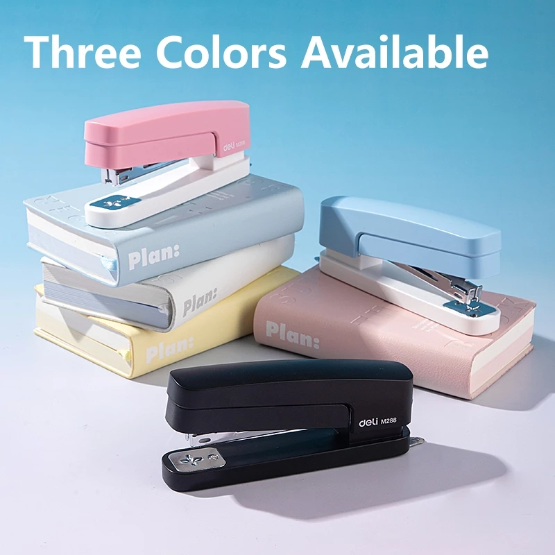 Deli Rotateable Stapler Staples Dapat Diputar 3 Arah 15 Lembar #10 EM288 - Gambar 3