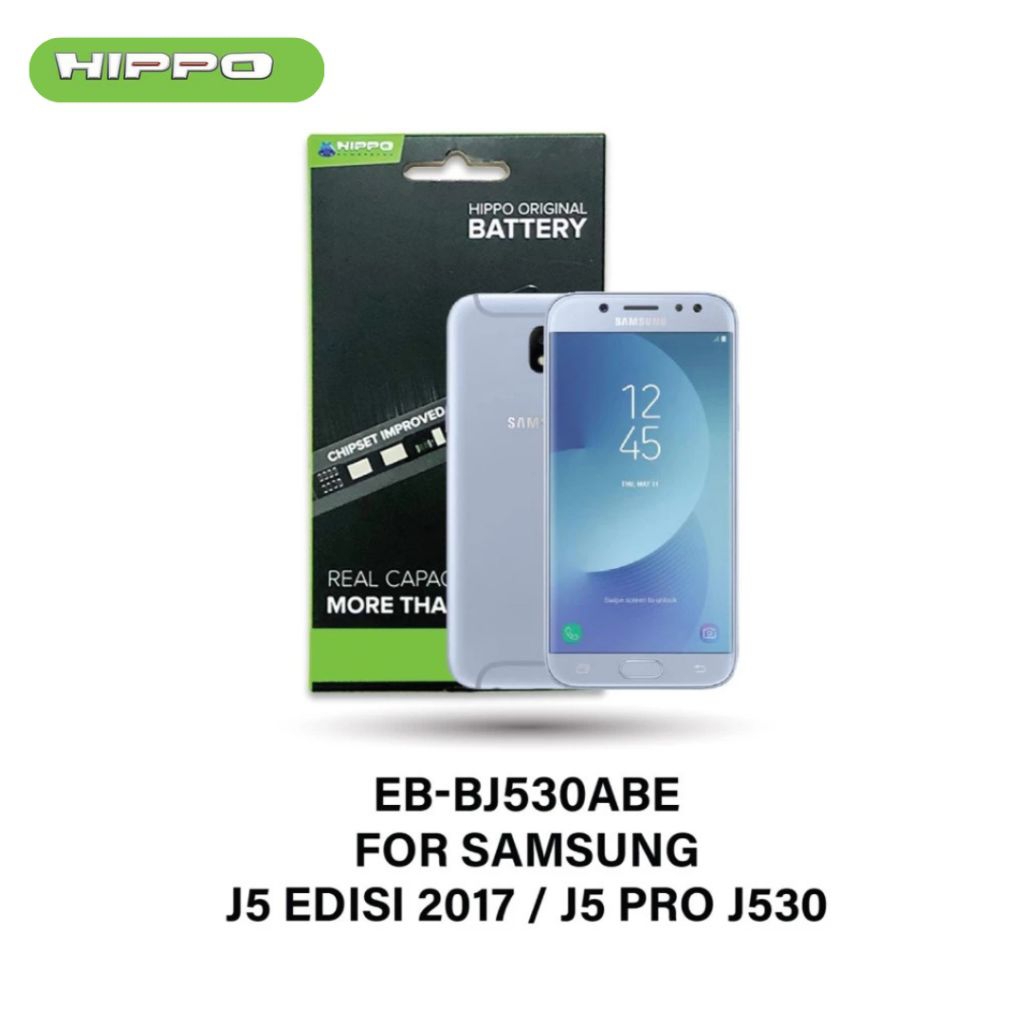 Hippo Baterai SAMSUNG EB-BJ530ABE J5 EDISI 2017 / J5 PRO J530 3000mAh Battery Batere Batrai Batre Original Cell Garansi resmi