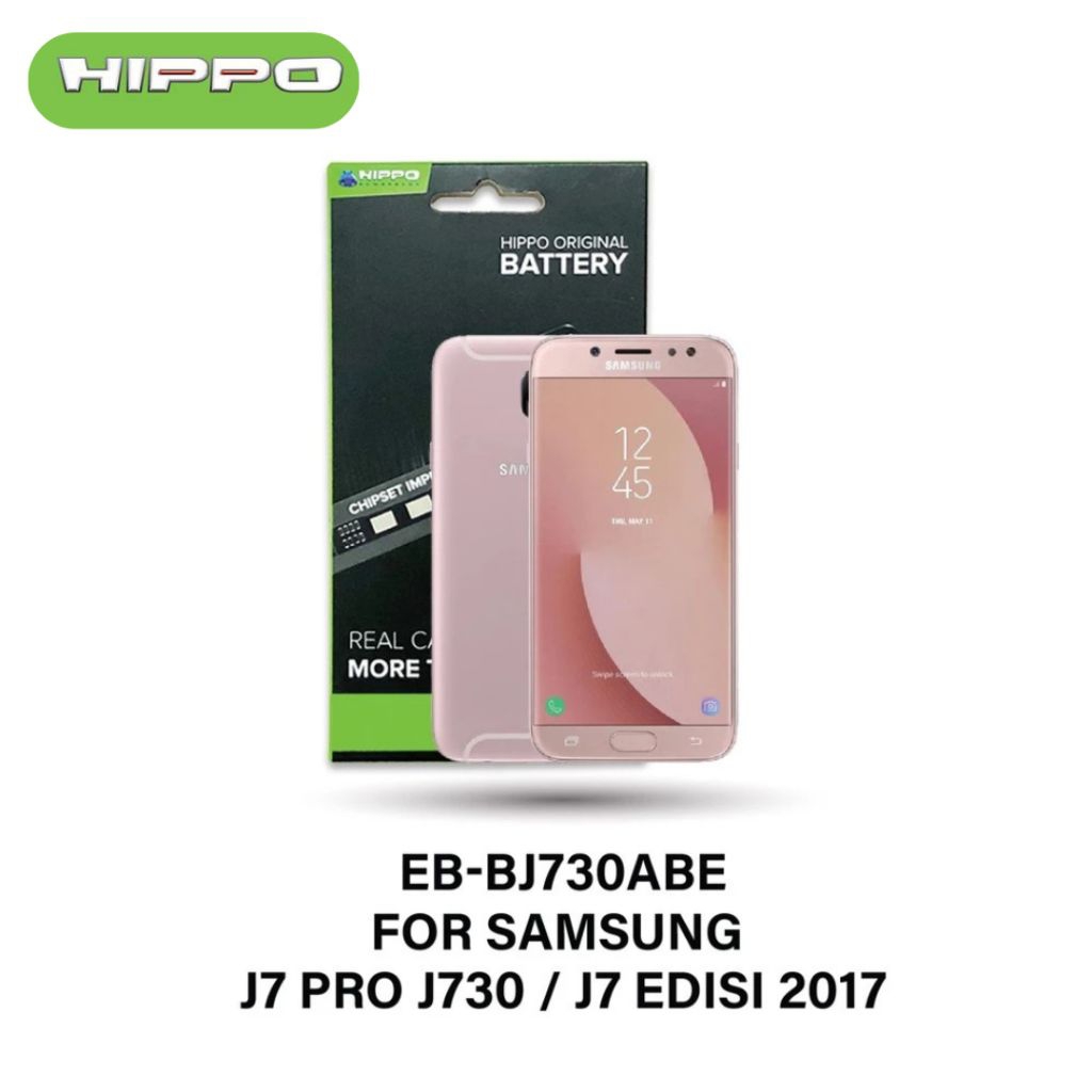 Hippo Baterai SAMSUNG EB-BJ730ABE J7 PRO J730 / J7 EDISI 2017 3600mAh Battery Batere Batrai Batre Original Cell Garansi resmi