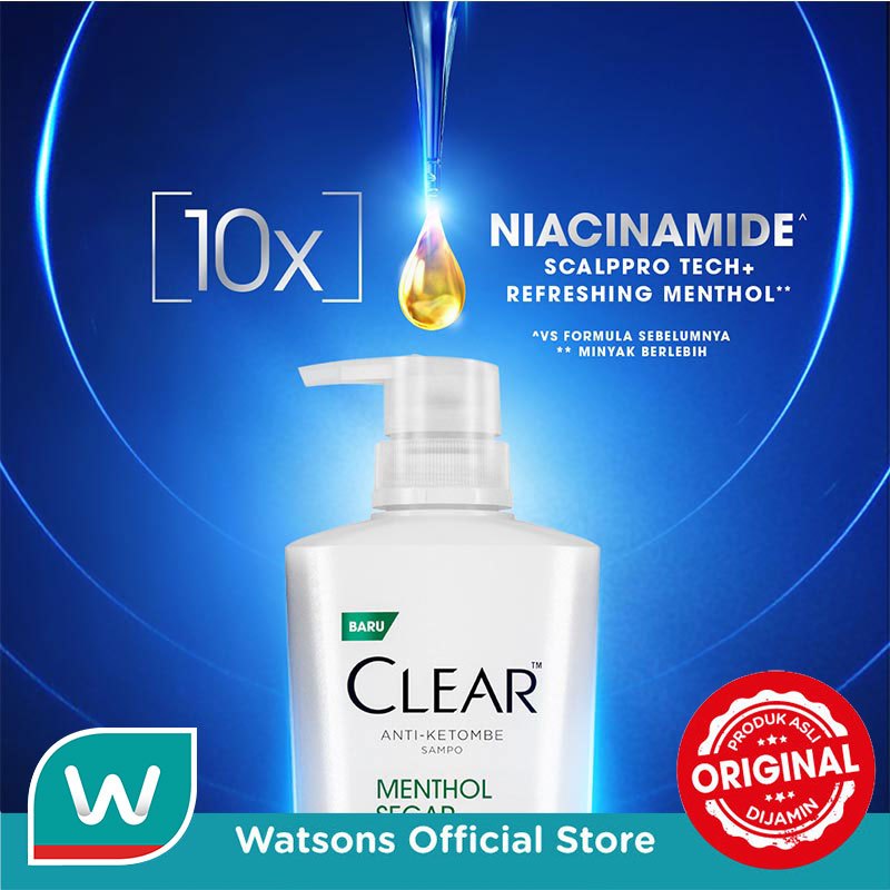 Clear Shampoo Anti Ketombe Menthol Segar 450ml - Gambar 4