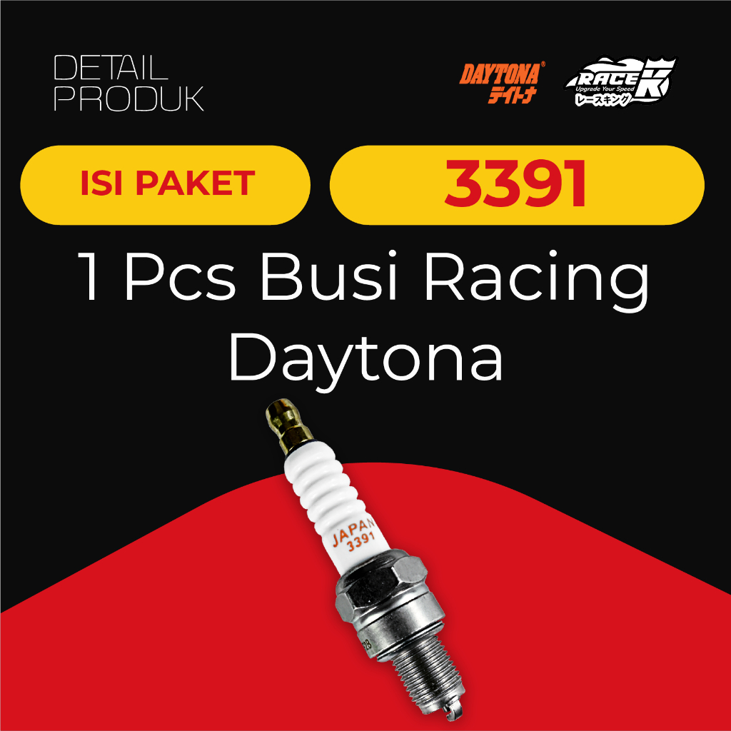 DAYTONA Busi Racing Yamaha Mio Smile Sporty J M3 S Z Soul GT Fino XRide Fazzio Filano Jupiter Vega Nouvo Crypton BWS SRV Lexam Z F1 R RR C7HSA 3391 IGNIMAX - Gambar 3