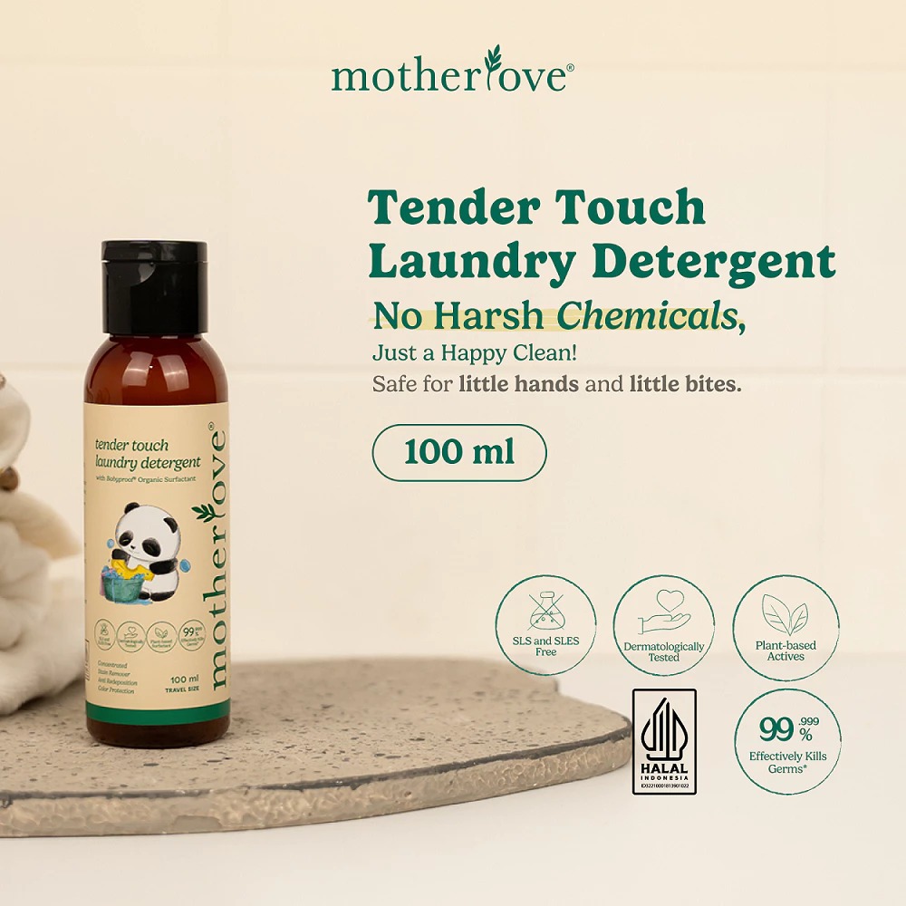 Motherlove Laundry Detergent - Deterjen No SLS SLES Anti Iritasi Aman untuk Bayi dan Anak - Travel Size 100 ml - Gambar 2