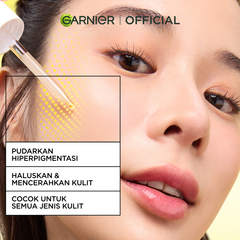 [FORMULA BARU] GARNIER Vitamin C Serum CLINICAL SERUM 30x VITAMIN C +TRANEXAMIC AXID (TXA) + NIACINAMIDE 15ml 30ml 50ml Serum Mencerahkan Wajah Cepat Cerahkan Noda Hitam Serum Wajah / Retinol Toner Wajah Brightening Serum Paket Skincare - Gambar 2