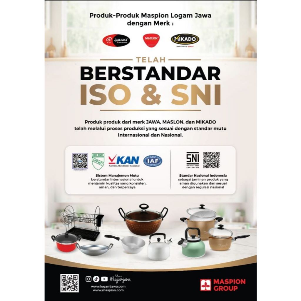Maspion Loyang Alumunium Round Pan Anodize 10 Inch 2 pcs set - Gambar 3