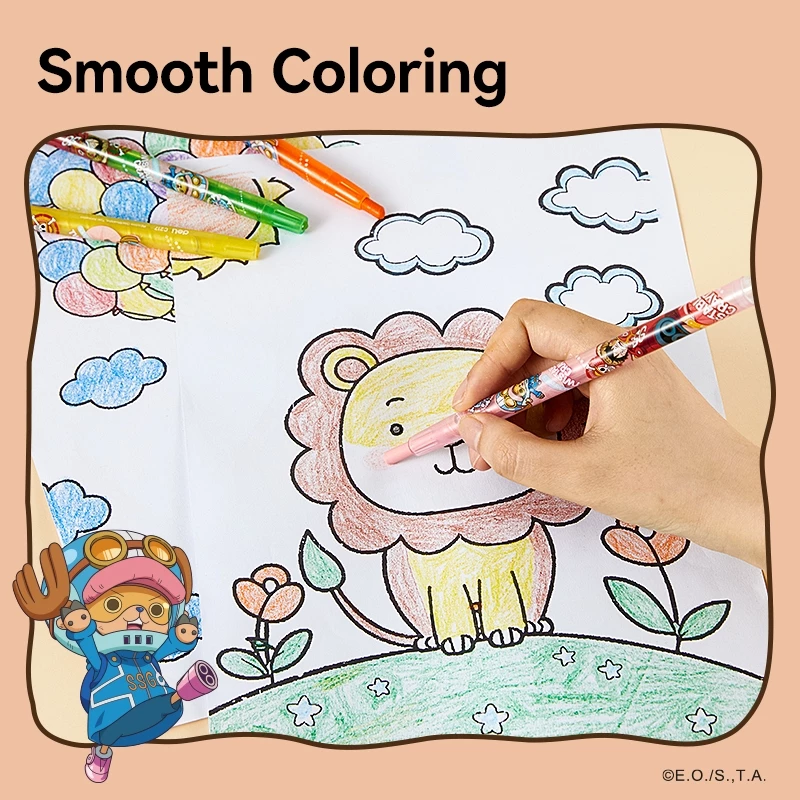Deli x One Piece Twistable Crayon 12/24 Warna EC217 - Gambar 2